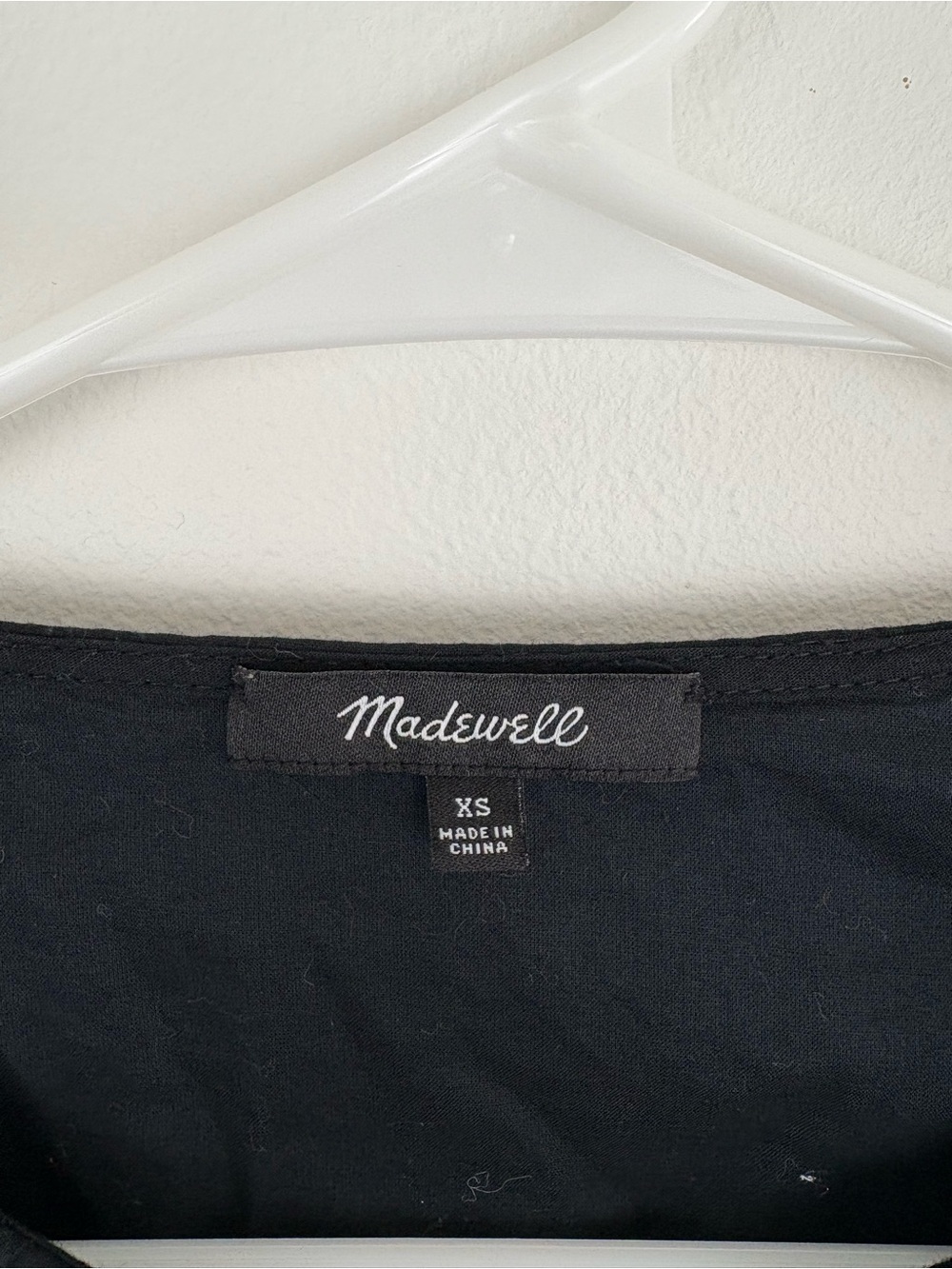 Madewell Lace-Trim Pintuck Button Front 100% Cotton Black Dress XS EUC Kidcore - Picture 3 of 9